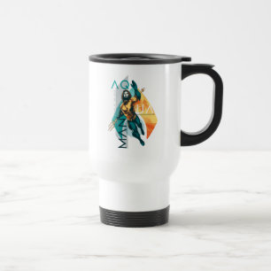 Caneca Térmica Colagem modernista de Aquaman   Aquaman