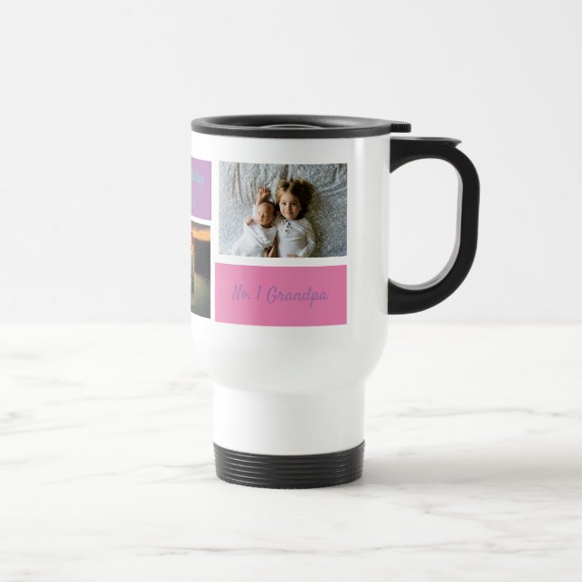 Caneca Térmica Colagem Personalizada 3 Foto Avô Personalizado (Direita)