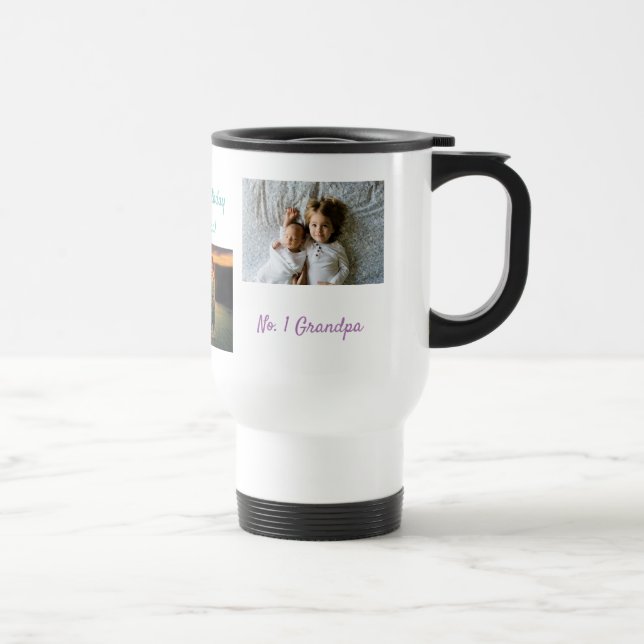 Caneca Térmica Colagem Personalizada 3 Foto Vovó Personalizada (Direita)