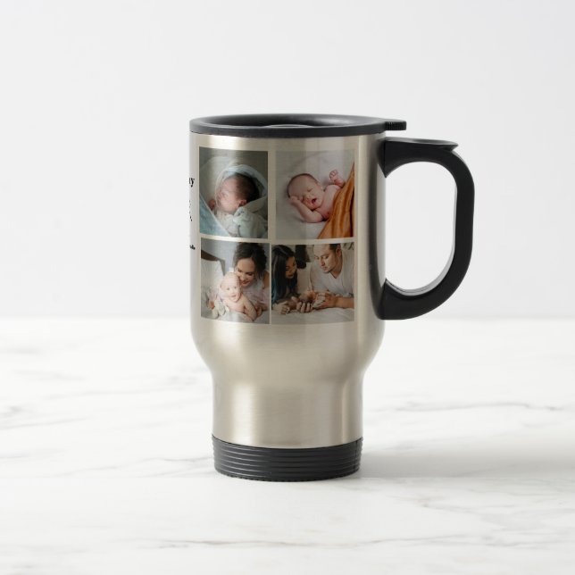 Caneca Térmica Colagem Personalizada de Fotografias do Primeiro D (Direita)