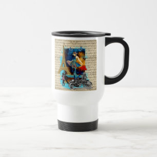 Caneca Térmica Colagem Romântica em Paris