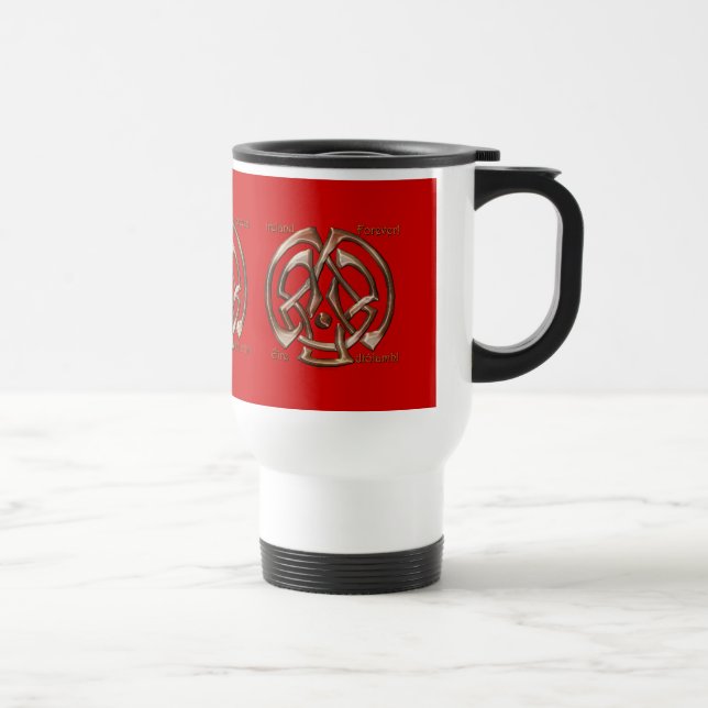 Caneca Térmica Coleção CLÁSSICA Coleção Arte Irlandesa (Direita)