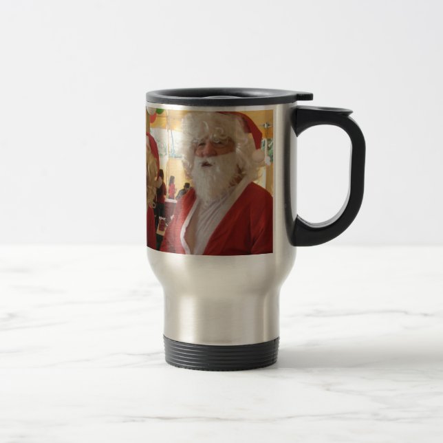 Caneca Térmica Coleção de Papais noeis Elegantes. (Direita)