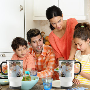 Caneca Térmica Colégio Personalizado de Fotografias de Texto e Fa