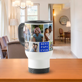 Caneca Térmica Collage 10 Photos Best Papa Ever