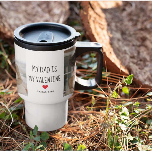 Caneca Térmica Collage Photo | Meu Pai É Meu Presente Namorados (Criador carregado)