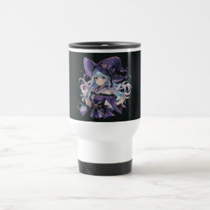 Caneca Térmica Colorido/Anime/bruxa/Halloween
