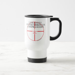 Caneca Térmica Com um espaço do atirador furtivo
