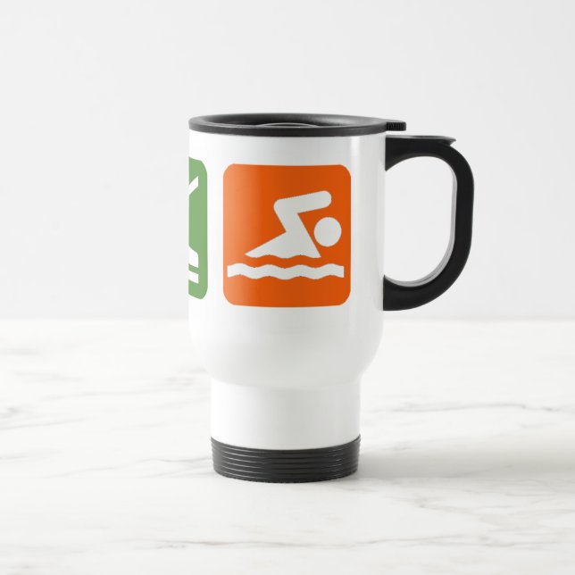 Caneca Térmica Coma a natação do sono (Direita)