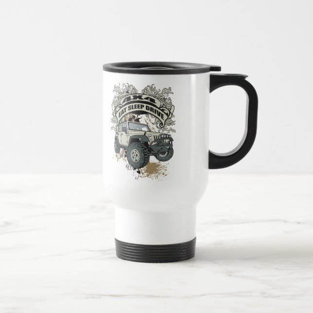 Caneca Térmica Coma, durma, conduza 4x4 (Direita)