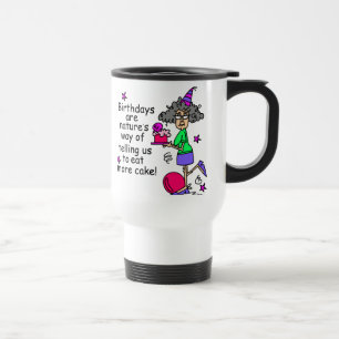 Caneca Térmica Coma Mais Bolo Humor de Aniversário