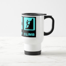 Caneca Térmica Coma o design do t-shirt e do presente da escalada