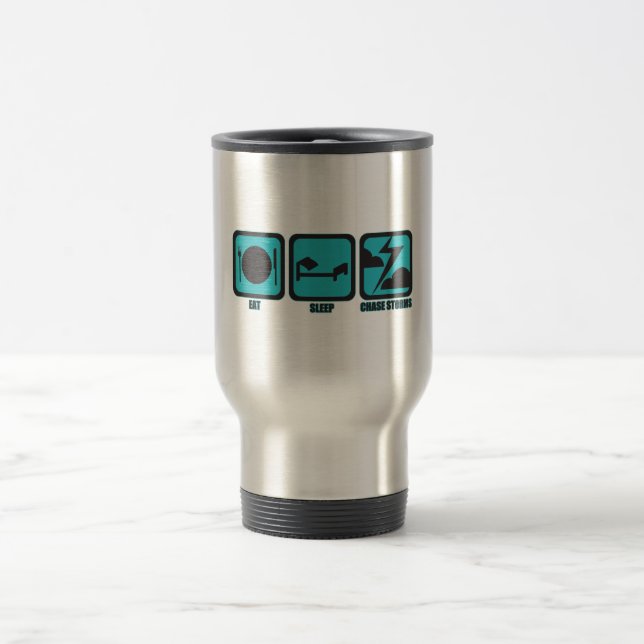 Caneca Térmica Coma tempestades da perseguição do sono (Centro)