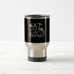 Caneca Térmica Coma uma citação engraçada no ginásio e repita