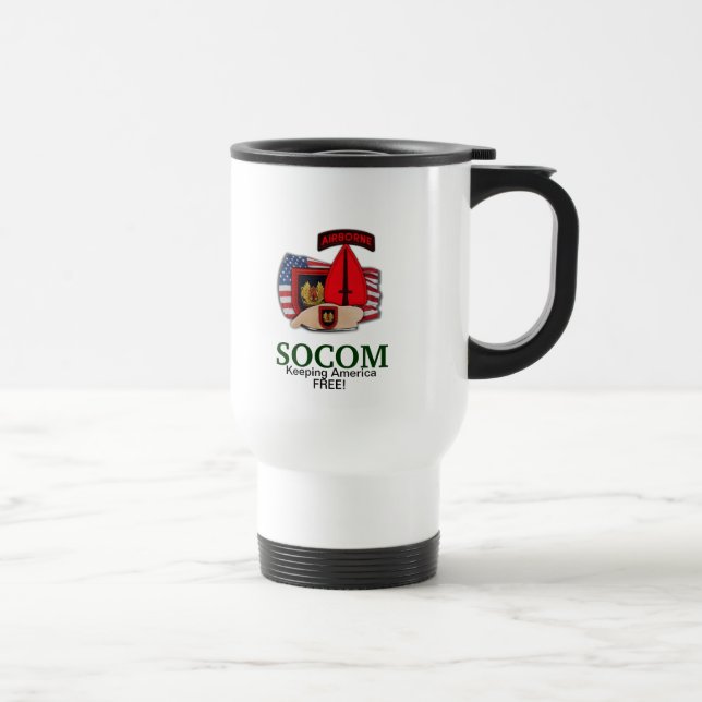 Caneca Térmica comando de operações especiais mug de patch socom  (Direita)