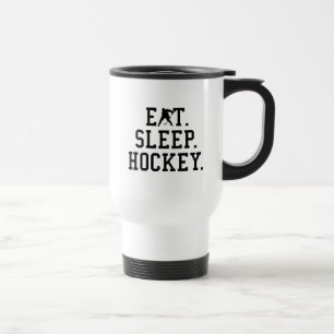 Caneca Térmica Comer Dormir Hockey - Amantes do Hockey