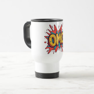 Caneca Térmica Comic Retro "OMG!" Pop Art Coffee Mug