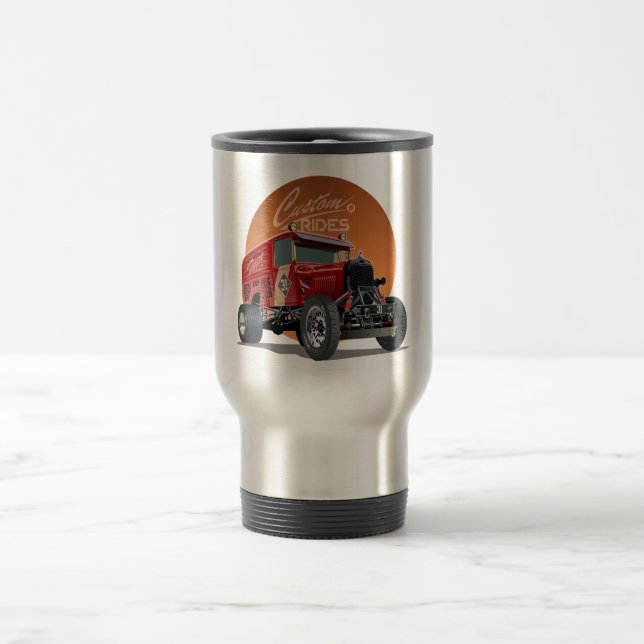 Caneca Térmica Conceito personalizado de carro de retrocorrida (Centro)