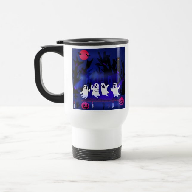 Caneca Térmica Concurso de Canto Fantasma em Floresta Assombrada  (Esquerda)