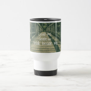 Caneca Térmica Conduza-me guiam-me caminhada ao lado de mim
