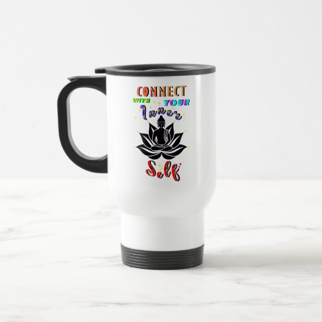 Caneca Térmica Conecte-se com seu próprio interior (Esquerda)
