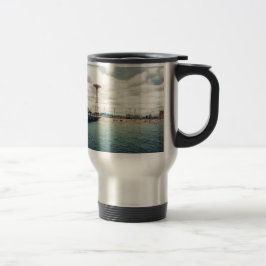 Caneca Térmica Coney Island Beach Panorama