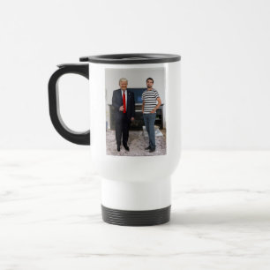 Caneca Térmica Conheceu o Presidente Donald Trump Adicione Sua F