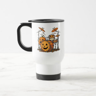 Caneca Térmica Conjunto de Tambores de Abóbora de Halloween