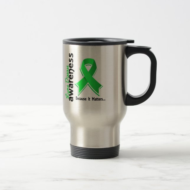 Caneca Térmica Consciência 5 da doença de Lyme (Direita)