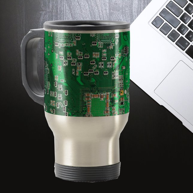Caneca Térmica Conselho do Circuito do Conjunto PCB Verde do Circ (Criador carregado)
