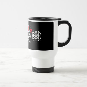 Caneca Térmica Controlador de Jogo Chapéu de Papai Noel Flocos de