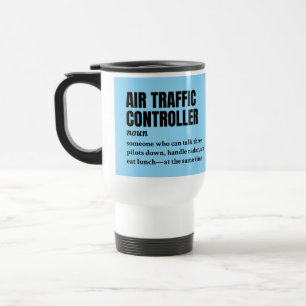 Caneca Térmica Controlador de tráfego aéreo - Definição engraçada
