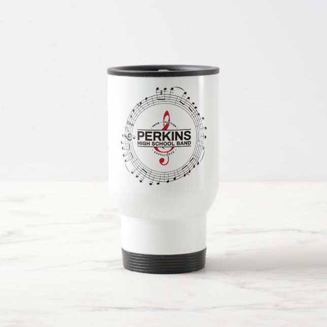 Caneca Térmica Copo com Logotipo de Notas Musicais (Centro)