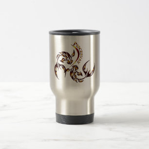 Caneca Térmica Copo com Zodíaco de Peixes