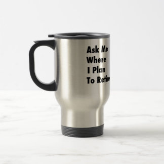 Caneca Térmica Copo da viagem ao trabalho da "aposentadoria" de