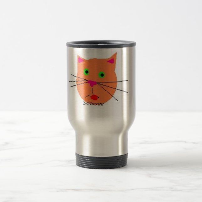 Caneca Térmica Copo do Meow do gato (Centro)