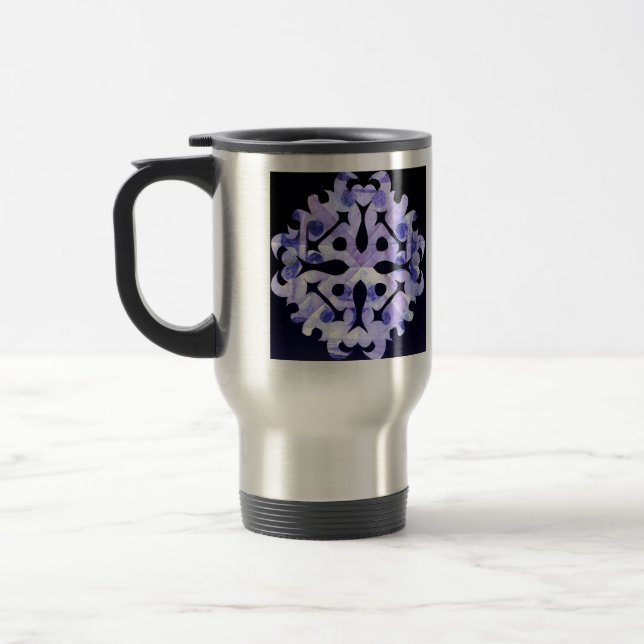 Caneca Térmica Copo Térmico Geométrico Abstrato Moderno (Esquerda)