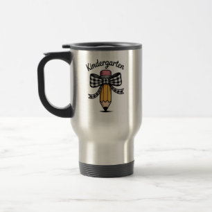 Caneca Térmica Coquete Lápis Arco Professora Jardim de Infância E