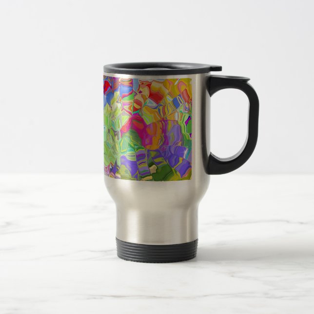 Caneca Térmica Cor Abstrato brilhante (Direita)