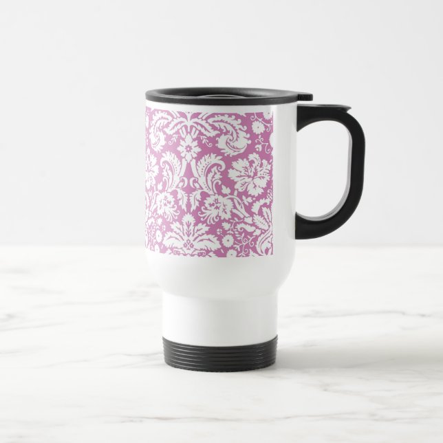 Caneca Térmica Cor damasco cor-de-rosa antiga (Direita)