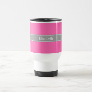 Caneca Térmica Cor-de-rosa quente nº 2, Monograma do nome da fit