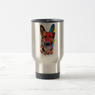 Caneca Térmica Cor do german shepherd