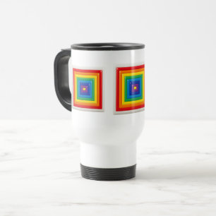 Caneca Térmica Cor Pop Geométrico Moderno