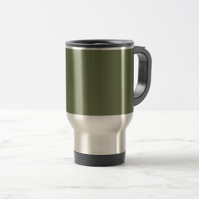 Caneca Térmica Cor Sálida Verde Sage (Frente Esquerda)