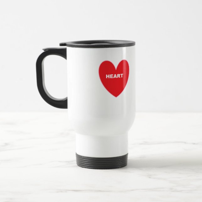 Caneca Térmica Coração (Esquerda)