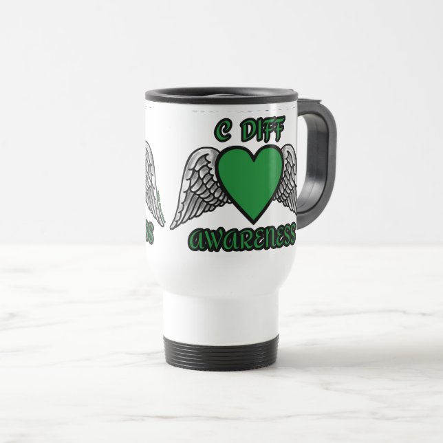 Caneca Térmica Coração/Asas...C Diferença (Frente Esquerda)