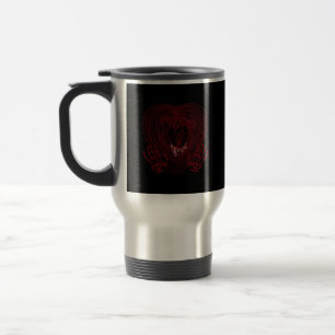 Caneca Térmica Coração Chorando Em Vermelho - Esqueleto Mãos Cora