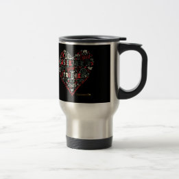 Caneca Térmica Coração com rolos celtas