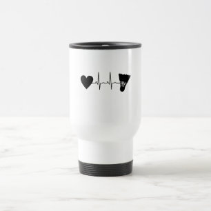 Caneca Térmica Coração de Batida de Peteca