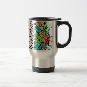 Caneca Térmica coração de ideia de psicologia da mente cerebral